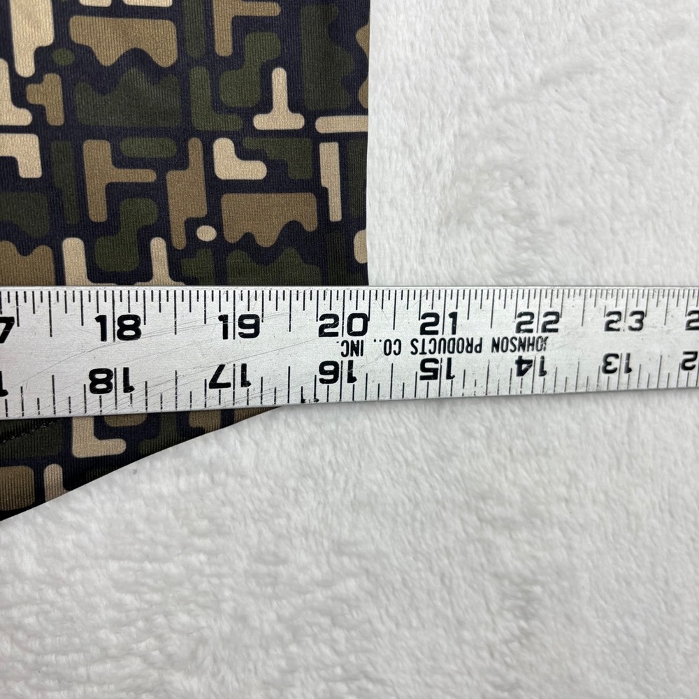 BYLT Premium Mens 444 Golf Polo Shirt Green Camo Geometric Design New W/ Tags - Picture 7 of 7